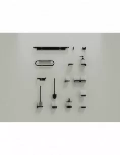 Dvigubas kabliukas Chrome II CR II 100, Juodas matinis, RAVAK