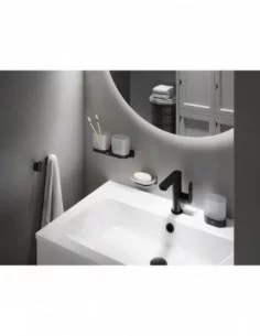 Laikiklis su stiklinėmis Chrome II CR II 220, Juodas matinis, RAVAK