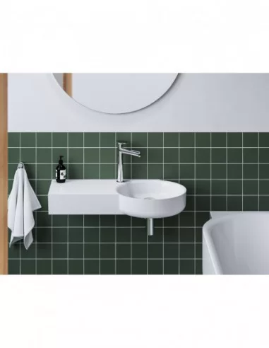 Praustuvas ARC 83/43 K/D su skyle maišytuvui, Balta, RAVAK