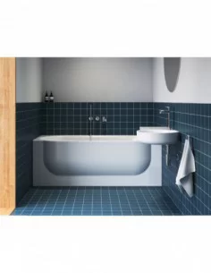 Praustuvas ARC 83/43 K/D su skyle maišytuvui, Balta, RAVAK