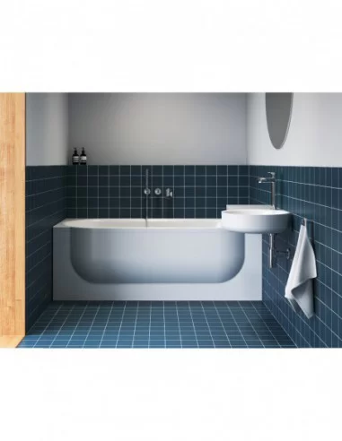 Praustuvas ARC 83/43 K/D su skyle maišytuvui, Balta, RAVAK