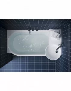 Praustuvas ARC 83/43 K/D su skyle maišytuvui, Balta, RAVAK