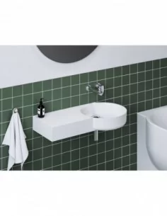 Praustuvas ARC 83/43 K/D be skylės, Balta, RAVAK