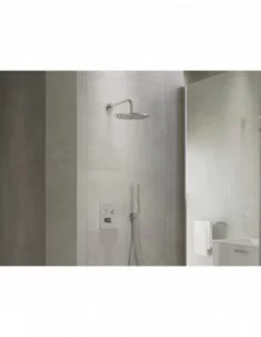 Flat FL 063.00 termostatinis potinkinis maišytuvas su jungikliu, skirtas montuoti su R-box, Blizgus chromas, RAVAK