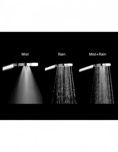 950.00 Dušo galvutė Air, 3 funkcijos, Juodas matinis, RAVAK