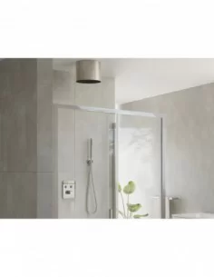 Apvalus galvos dušas, cilindras, Šlifuoto nerūdijančio plieno, RAVAK