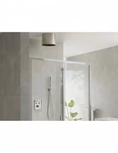 Apvalus galvos dušas, cilindras, Šlifuoto nerūdijančio plieno, RAVAK