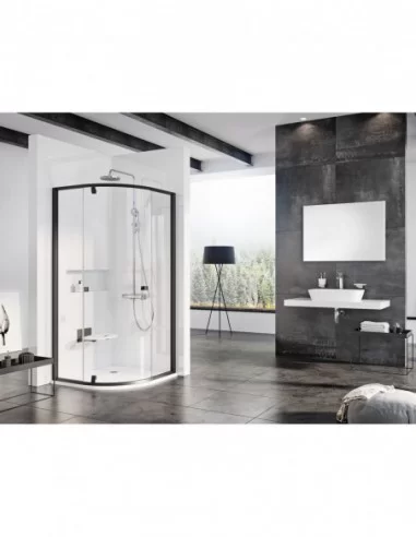 Dušo kabina Pivot PSKK3, Juoda, RAVAK