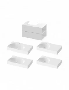 Spintelė po praustuvu SD Lite 80 K/D, Balta, RAVAK