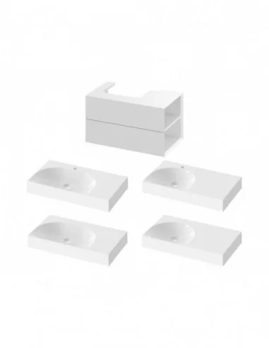 Spintelė po praustuvu SD Lite 80 K/D, Balta, RAVAK