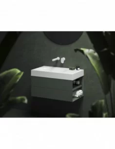 Spintelė po praustuvu SD Lite 80 K/D, Grey green, RAVAK