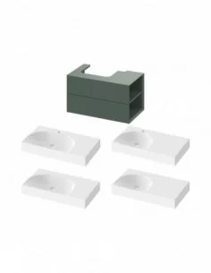 Spintelė po praustuvu SD Lite 80 K/D, Grey green, RAVAK