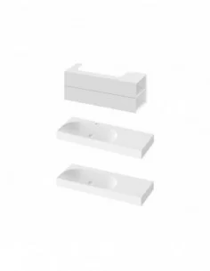 Spintelė po praustuvu SD Lite 120 K/D, Balta, RAVAK