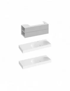 Spintelė po praustuvu SD Lite 120 K/D, Smoke grey, RAVAK