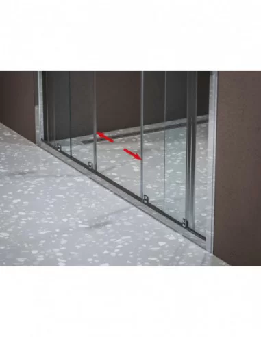 Dušo durys Blix II NBLDP4, chromo sp., RAVAK