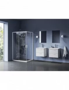 Dušo kabina Blix II NBLRV2K+NBLRV2K, balta mat., RAVAK