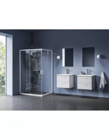 Dušo kabina Blix II NBLRV2K+NBLRV2K, balta mat., RAVAK