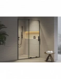 Dušo durys Roll RODP2, juodos sp., RAVAK