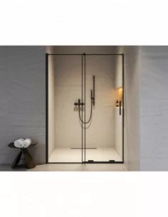 Dušo durys Roll RODP2, juodos sp., RAVAK