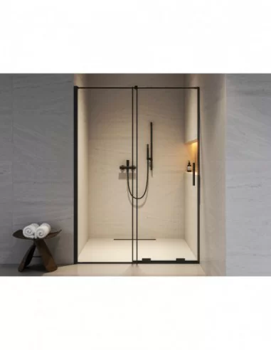 Dušo durys Roll RODP2, juodos sp., RAVAK