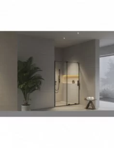 Dušo durys Roll RODP2, juodos sp., RAVAK