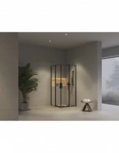 Dušo kabina Roll RORV2, juodos sp., RAVAK