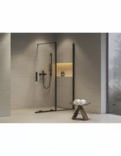 Dušo sienelė Roll ROWI, juodos sp., RAVAK