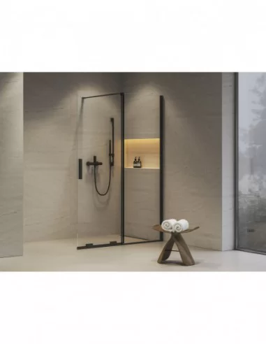 Dušo sienelė Roll ROWI, juodos sp., RAVAK