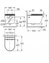 Grohe 5 in 1 potinkinis klozeto rėmas su BauCeramic Rimless pakabinamu klozetu ir chromuotu mygtuku