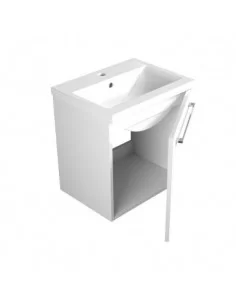 Spintelė su praustuvu SCANDIC 51 cm, balta, Raguvos Baldai