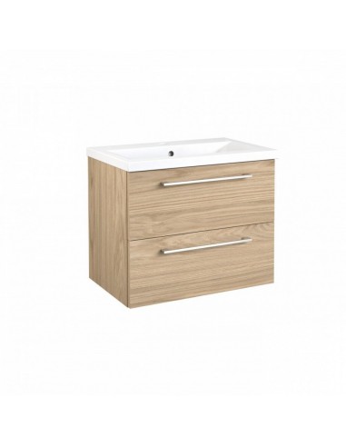 Spintelė su praustuvu SCANDIC 61cm, šviesus ąžuolas, Raguvos Baldai