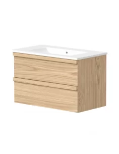 Spintelė su praustuvu PURE 61cm, šviesus ąžuolas, Raguvos Baldai