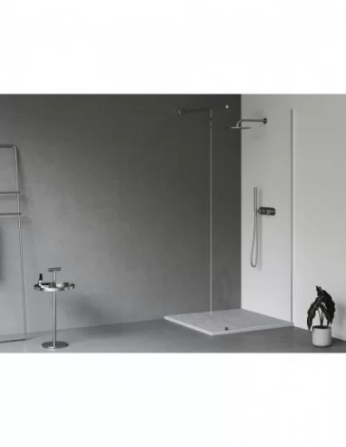 Dušo padėklas Slate Pro, Smoke grey, RAVAK