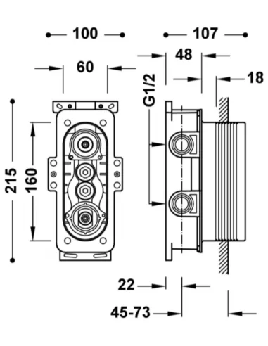 Potinkinė dalis THERM-BOX, 2 funkcijų, TRES