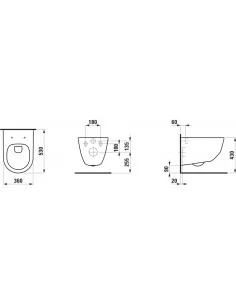 Pakabinamas unitazas Laufen Pro Rimless su INEO rėmu ir HORIZON nuleidimo plokštele
