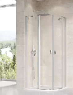 Dušo kabina Chrome CSKK4 90x90, Satinas, RAVAK