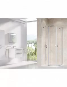 Dušo kabina Chrome CSKK4 90x90, Satinas, RAVAK