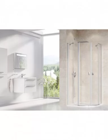 Dušo kabina Chrome CSKK4 90x90, Satinas, RAVAK