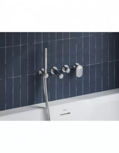 Potinkinis maišytuvas Spring SG 068, 3 funkcijų su korpusu, Blizgus chromas, RAVAK