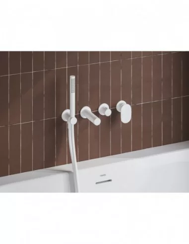 Potinkinis maišytuvas Spring SG 068, 3 funkcijų su korpusu, Baltas matinis, RAVAK