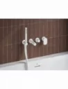 Potinkinis maišytuvas Spring SG 068, 3 funkcijų su korpusu, Baltas matinis, RAVAK
