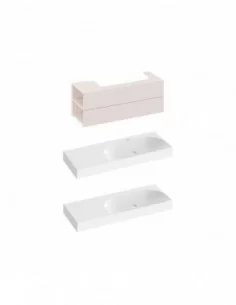 Spintelė po praustuvu SD Lite 120 K/D, Alabaster pink, RAVAK