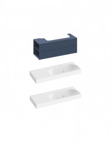 Spintelė po praustuvu SD Lite 120 K/D, Deepsea blue, RAVAK