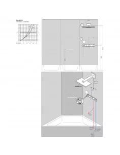 Potinkinė dalis dušo/vonios maišytuvui RainSelect Basic 2 funkcijų, Hansgrohe