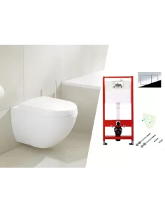 Subway I unitazas su WC dangčiu ir TECE rėmu, now klavišu ir tarpine
