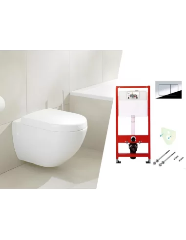 Subway I unitazas su WC dangčiu ir TECE rėmu, now klavišu ir tarpine
