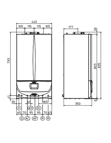 Pakabinamas dujinis katilas VICTRIX SUPERIOR 32 2 ErP, IMMERGAS