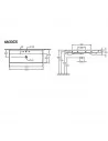 Praustuvas pakabinamas Collaro 800, 1000, 1200 mm, Villeroy&Boch