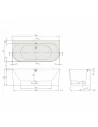 Vonia Oberon 2.0 Wall-facing, 1800 x 800 mm, Villeroy&Boch