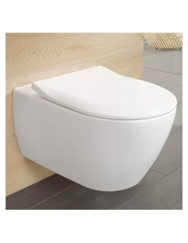 Unitazo dangtis plonas Subway 2.0 Softclose, Villeroy&Boch